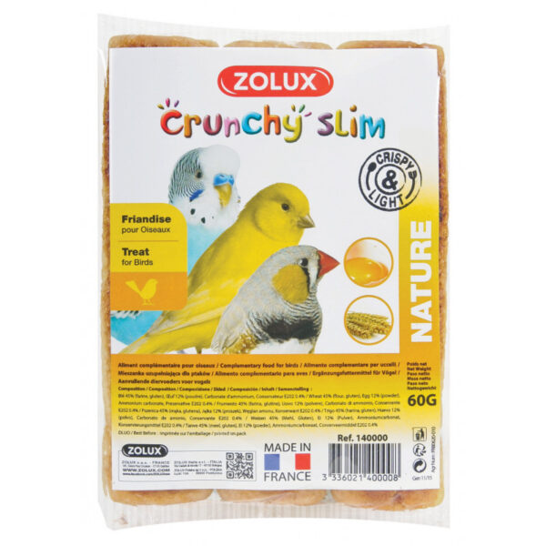 CRUNCHY SLIM OISEAUX NAT 3X20G