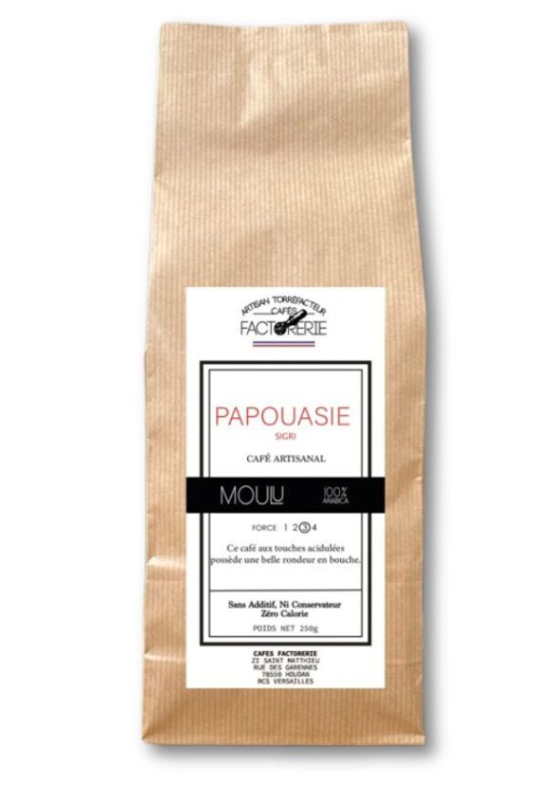 CAFE MOULU PAPOUASIE NOUVELLE GUINEE SIGRI FACTORERIE 250G