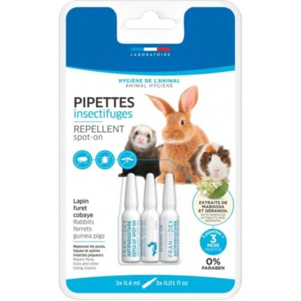 PIPETTE INSECTIFUGE LAPIN FURET COBAYE