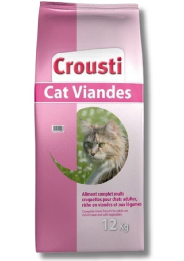 Crousti Cat Viande 12Kg
