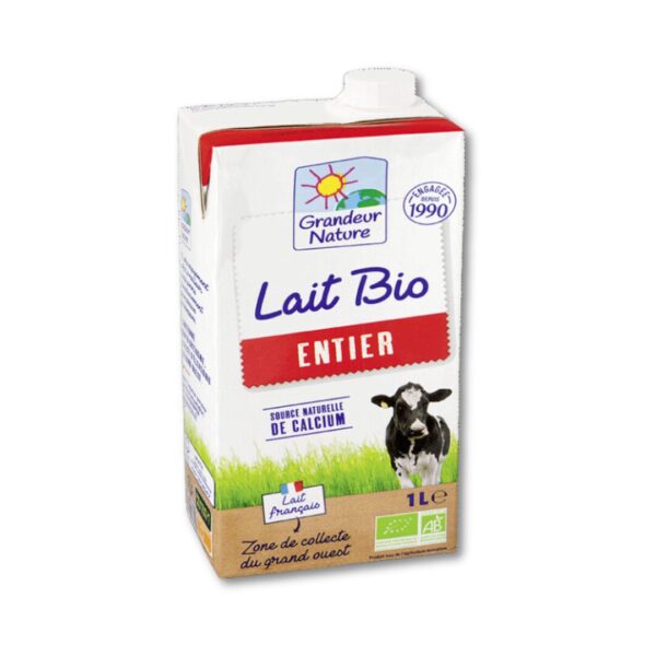 LAIT UHT ENTIER BIO 1L Biodis