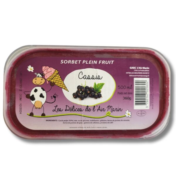 sorbet cassis